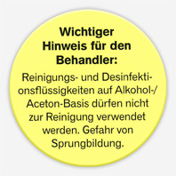 Wichtiger Hinweis für den Behandler!